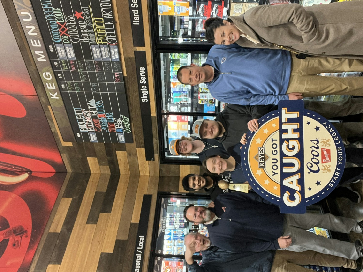 Merchandising team's You Got Caught recognition - Recognition for employees who consistently do the right thing! 