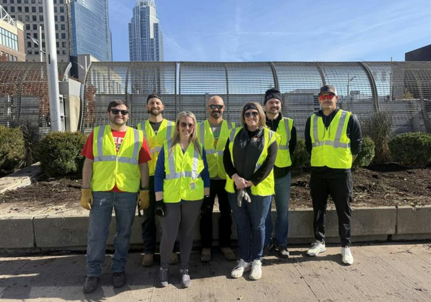 Compellier I Cemplex Group team members attending a volunteer event in Ohio. 