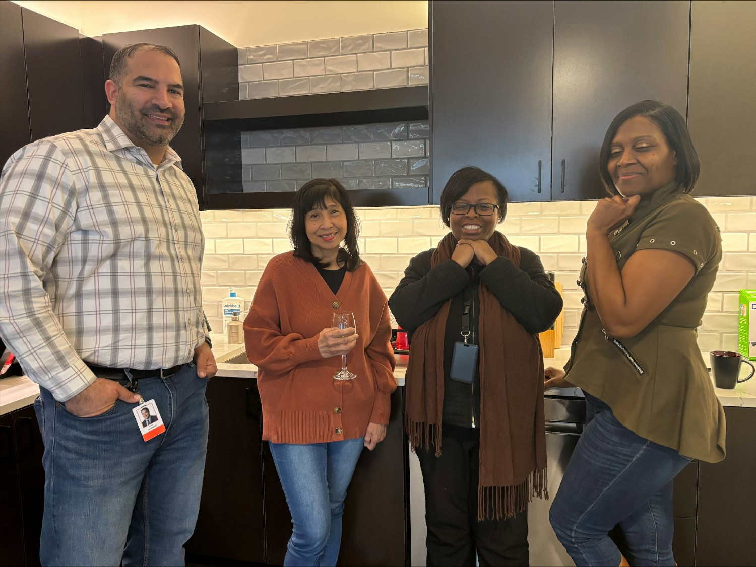 Employees connect at a team gathering, reflecting collaboration, camaraderie, and strong relationships