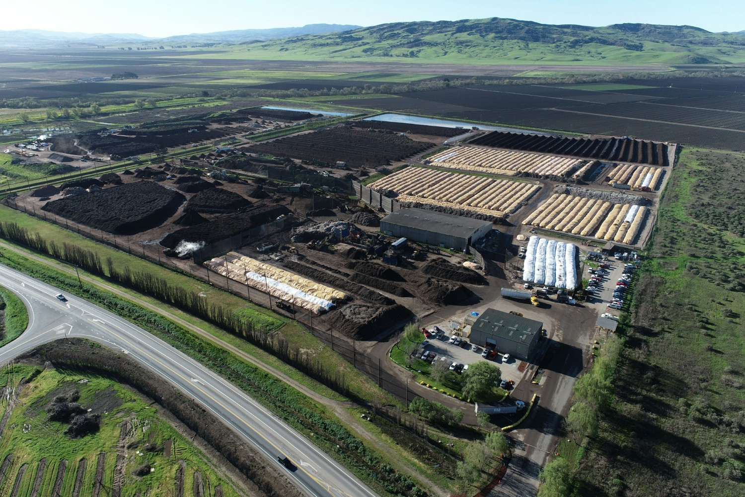 GreenWaste Z-Best Composting Facility in Gilroy, CA.