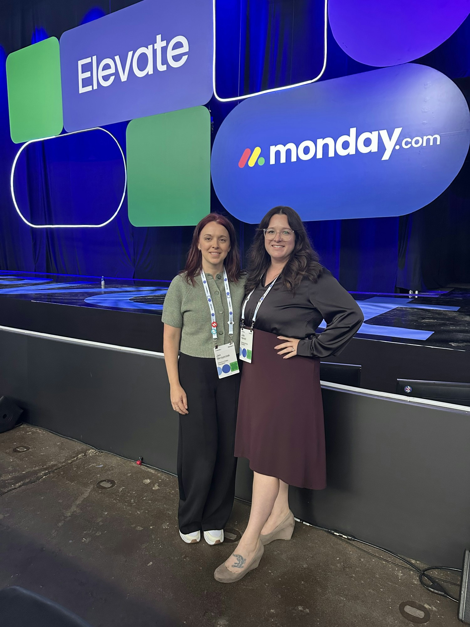 Julia, Managing Director, and Jen, Director of Sales at Elevate 2025!