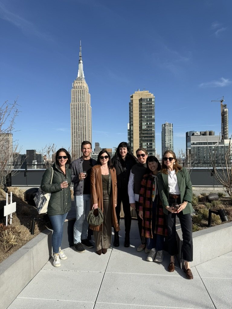 Enjoying the views and the onset of Spring on our office complex rooftop