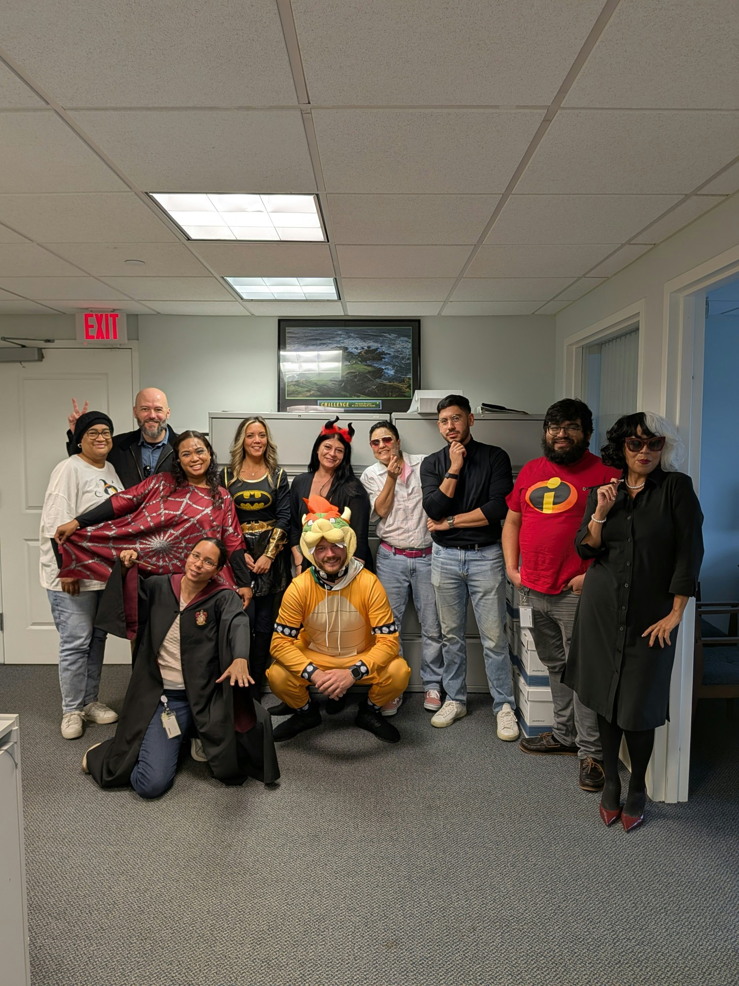 Embracing the Halloween spirit with costumes and festive fun, brining creativity and camaraderie into the workplace. 