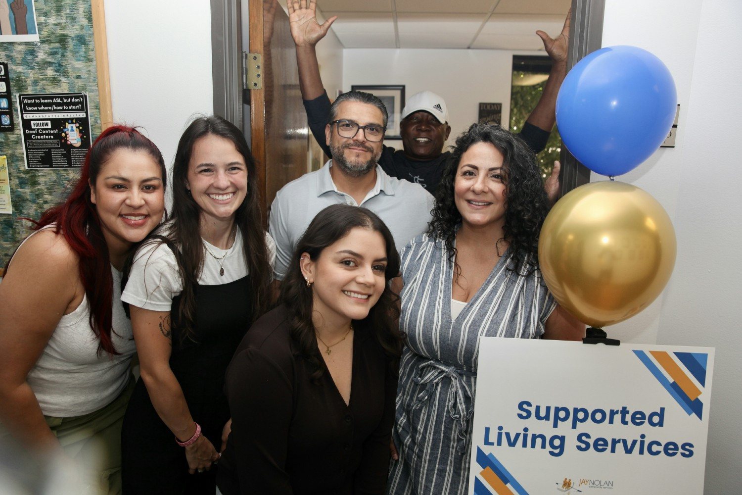The Supported Living Services Department welcomes visitors during the Jay Nolan Open House.