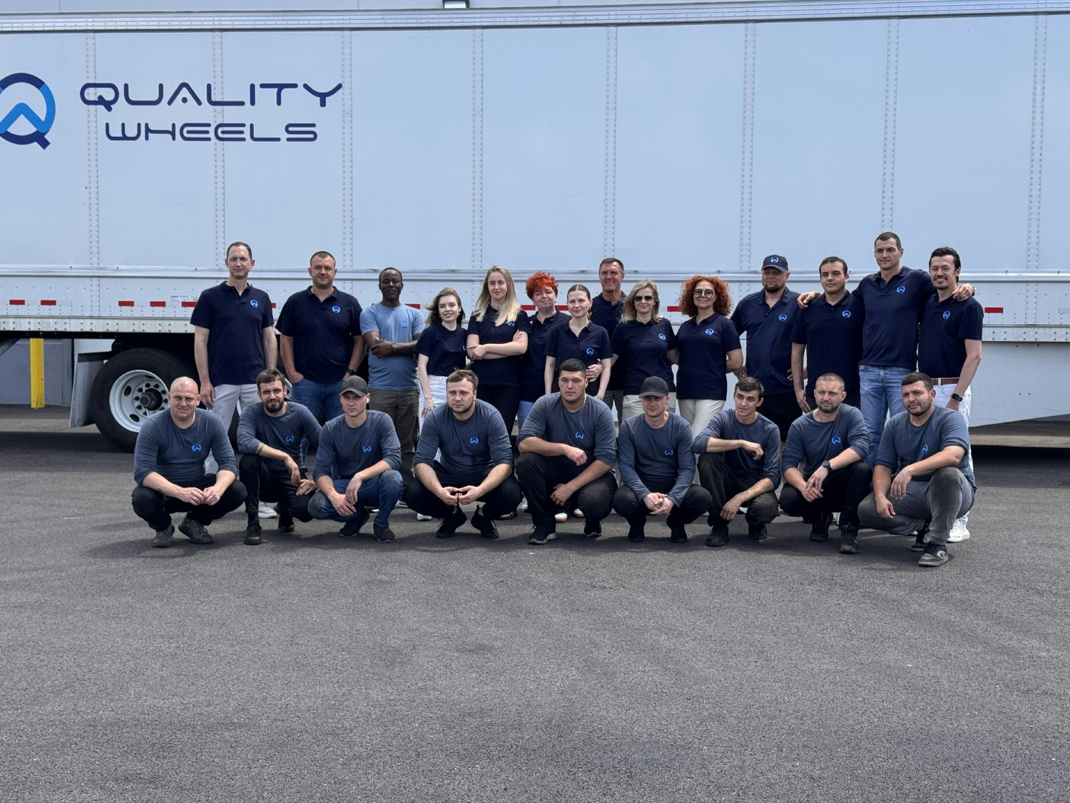 QW Team at our yard/parking