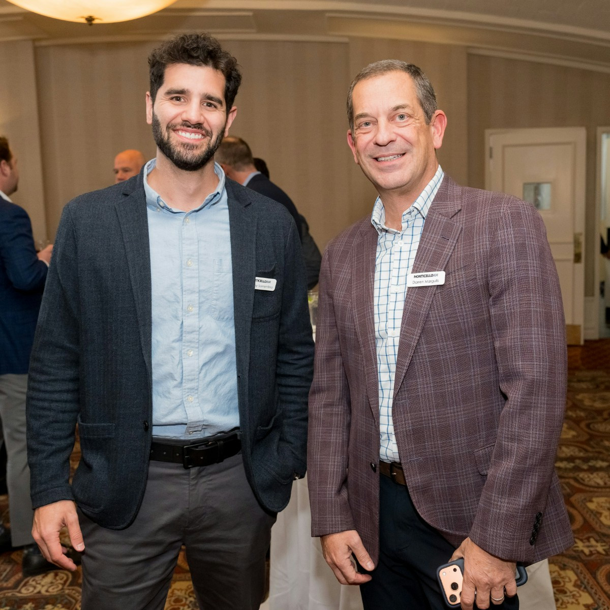 Monticello colleagues enjoying the evening at our annual holiday party.