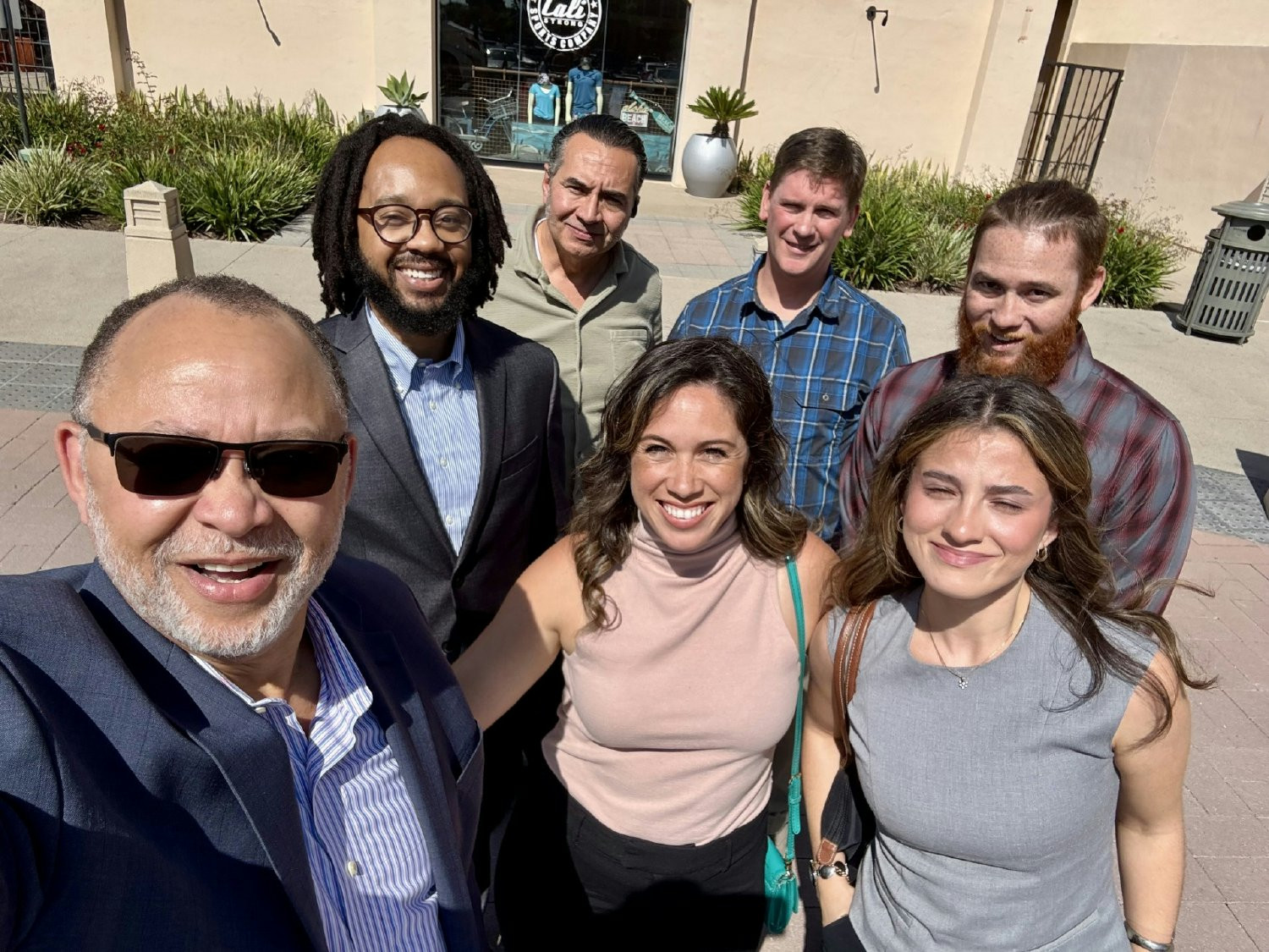 Enjoying the outdoors after West Coast Employee Luncheon