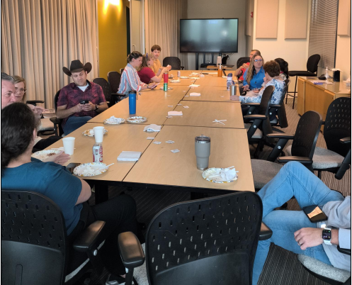 A casual team meeting at NPCA.