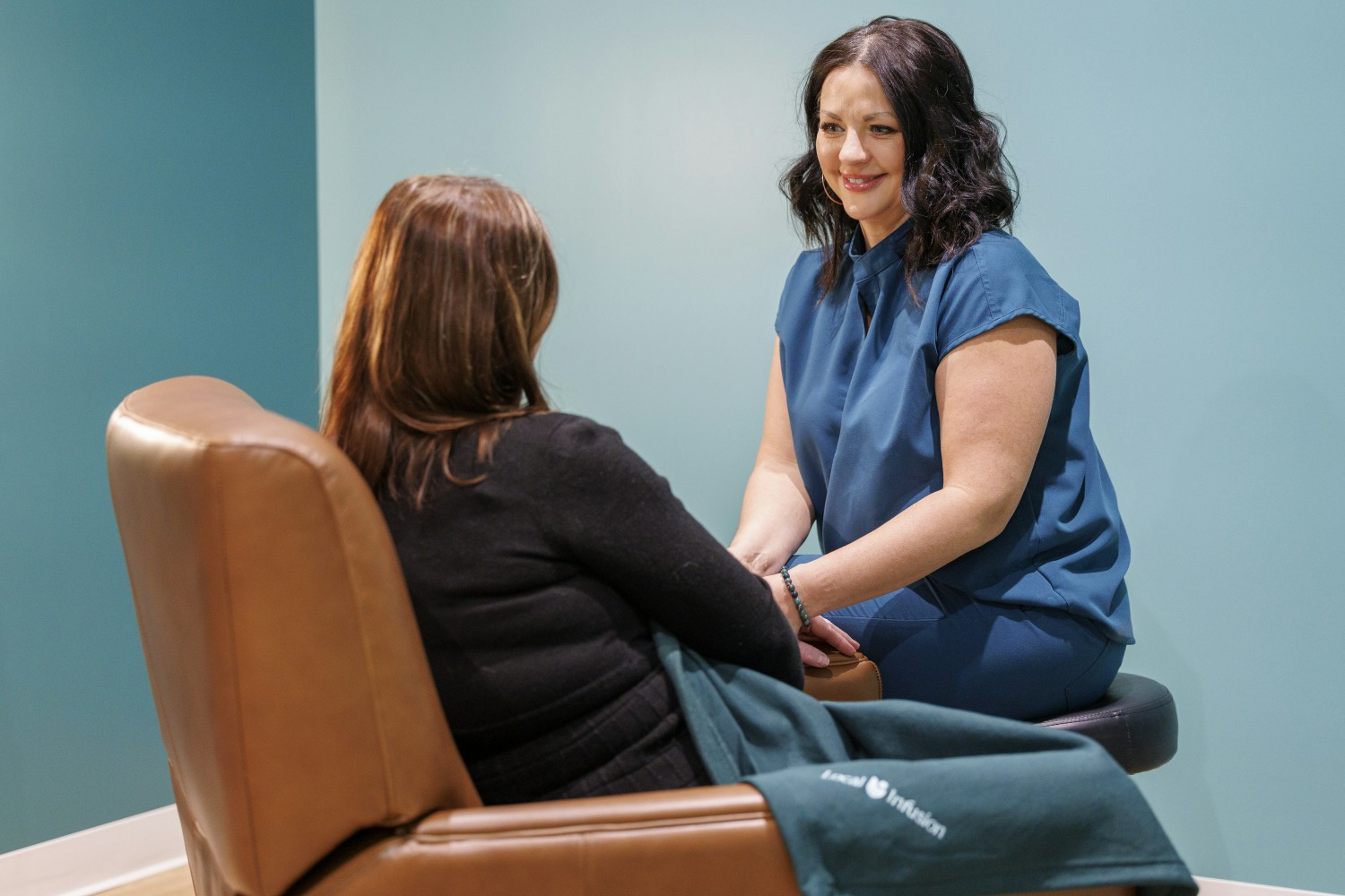 A Local Infusion nurse and patient