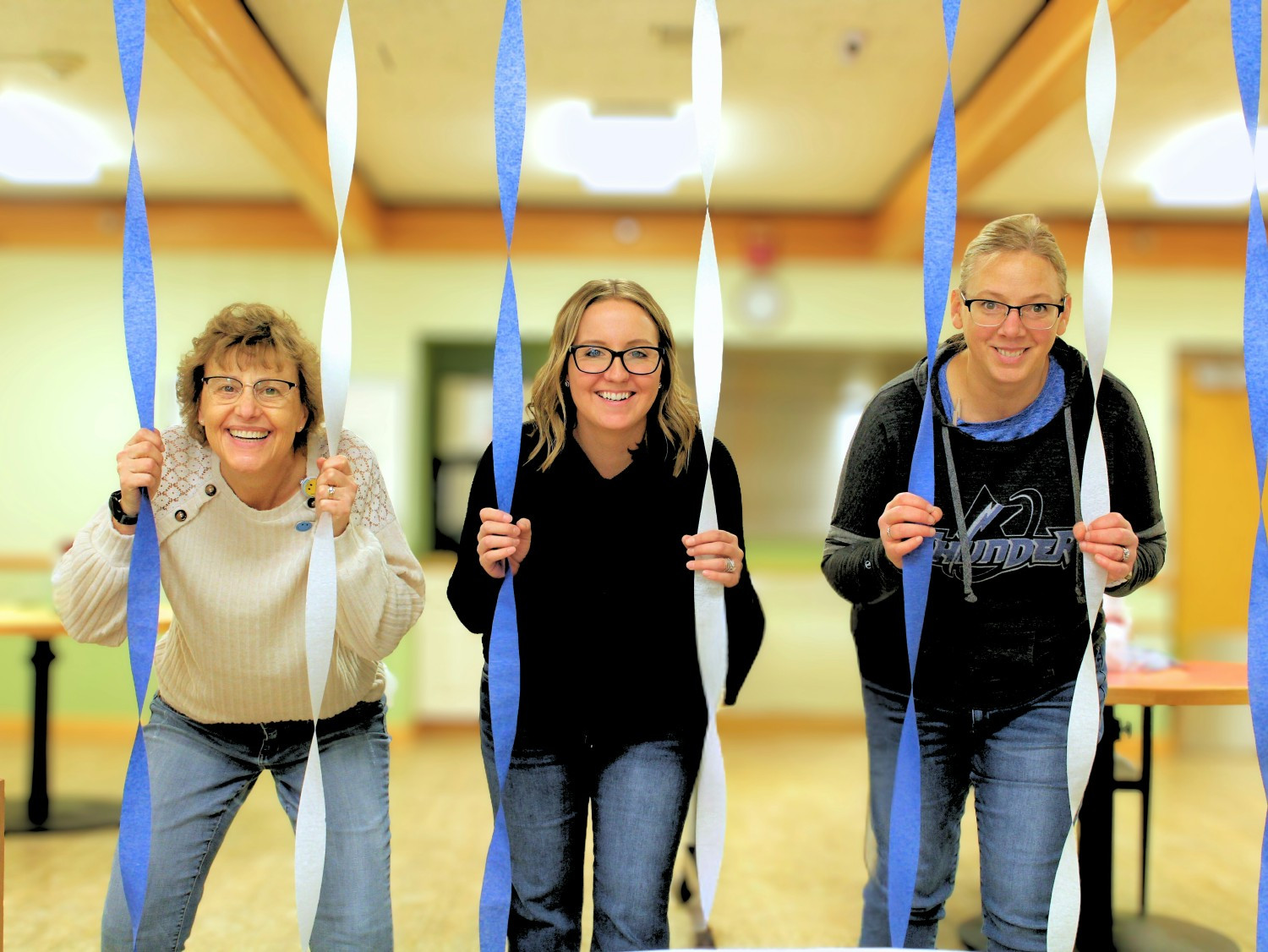 Employee fun during a baby shower