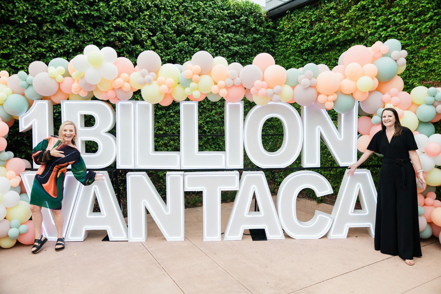 Chief People Officer, Lisa Leath, and Head of AI Enablement, Lauren Godwin at our annual company celebration.