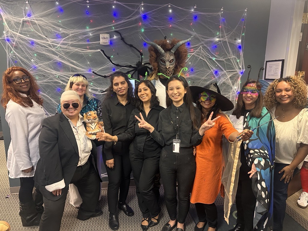 Connecting us all with friendly competition at a Halloween Party! 