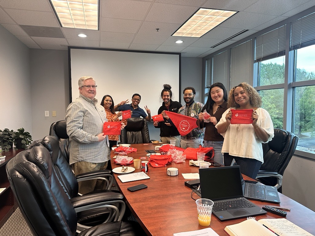 Our Welcome Committee reflecting on our success at the ATL American Heart Walk!