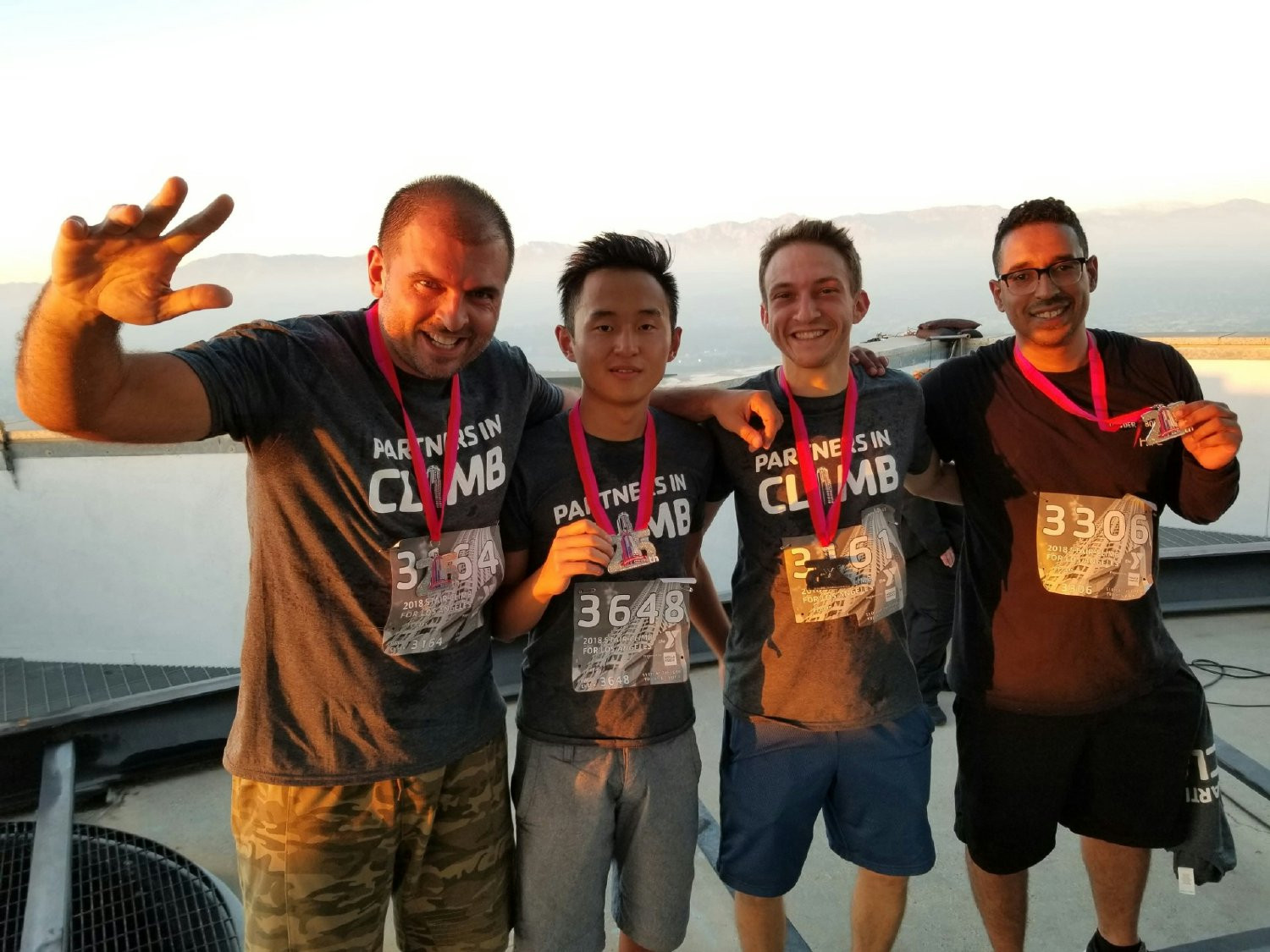 Climbing 1,664 steps for the YMCA, our team shows up for each other and our community.