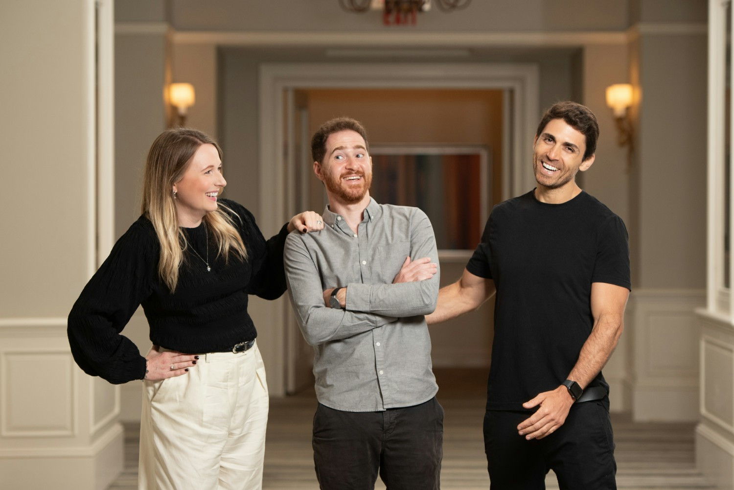Unframe Co-Founders, Larissa Schneider, Shay Levi, and Adi Azarya