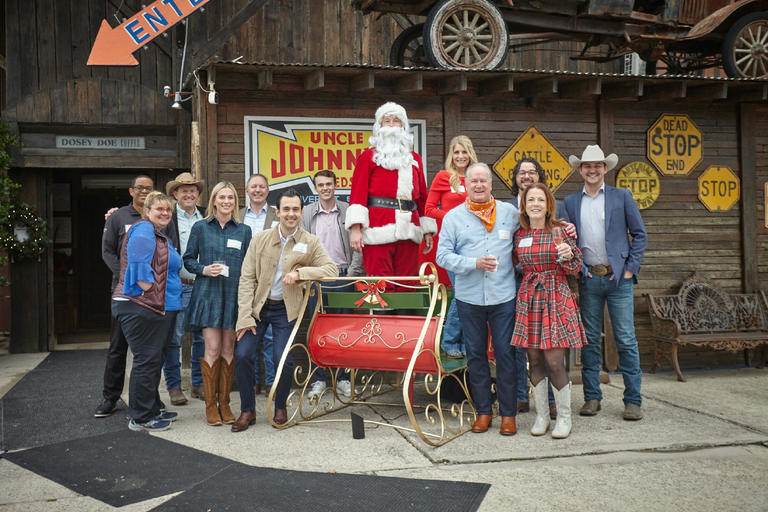 Ending the year with a visit from Santa at the holiday hoedown.
