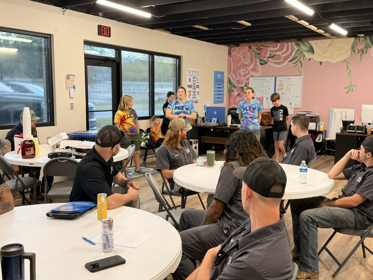 Making Waves donation recipient informing our team about their cause.