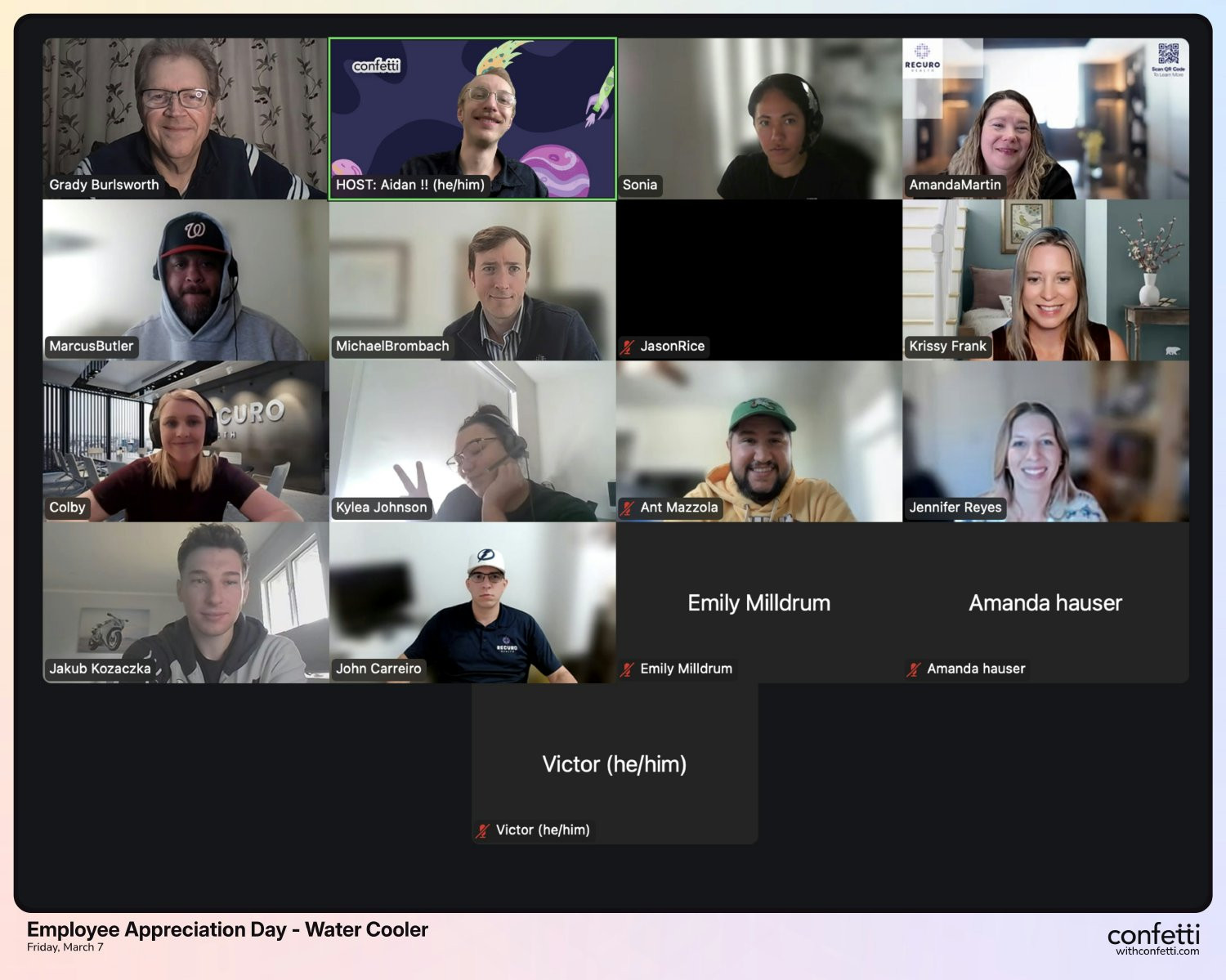 Bringing our remote teams together through connection, collaboration, & some virtual fun - like this water cooler event.
