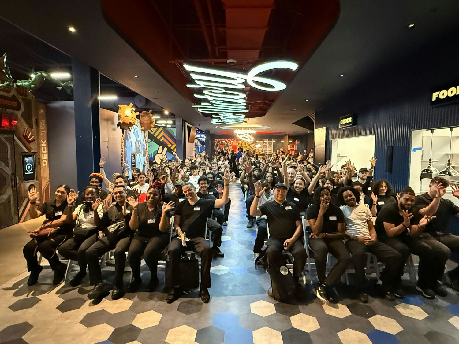 Just a few weeks before we opened our 3rd venue in Tysons, VA. This was Day 1 of training with our hourly team members!