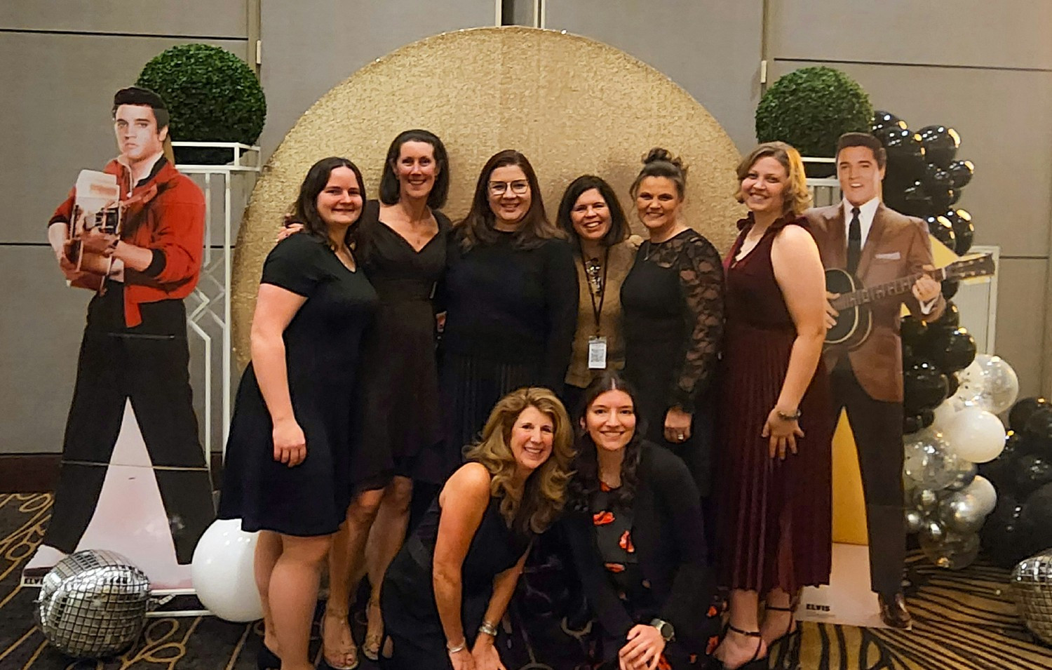Some of our lady Entechers dressed to the 9’s at our annual holiday celebration.