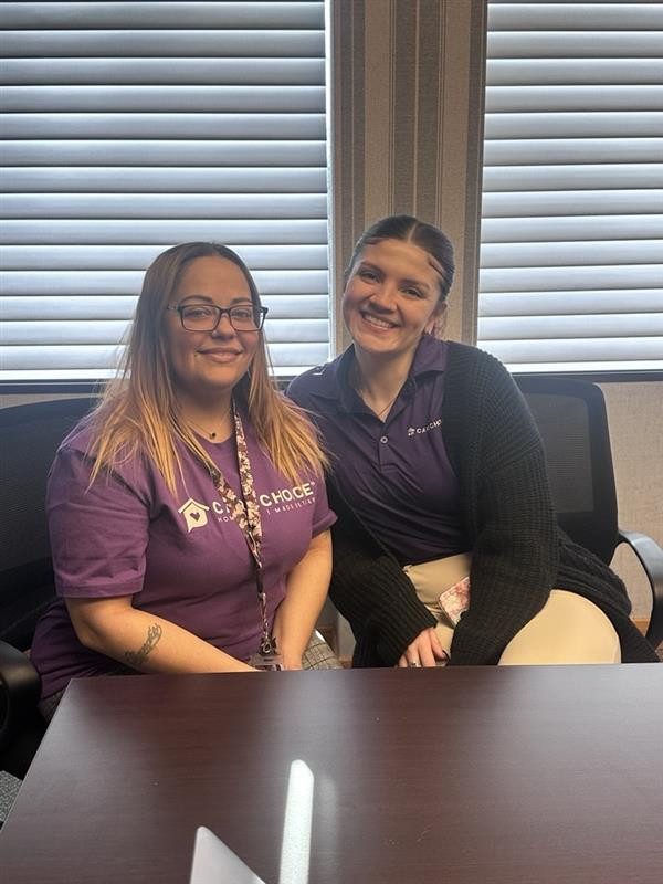 Two of our incredible case coordinators, Sophia and Marta. 