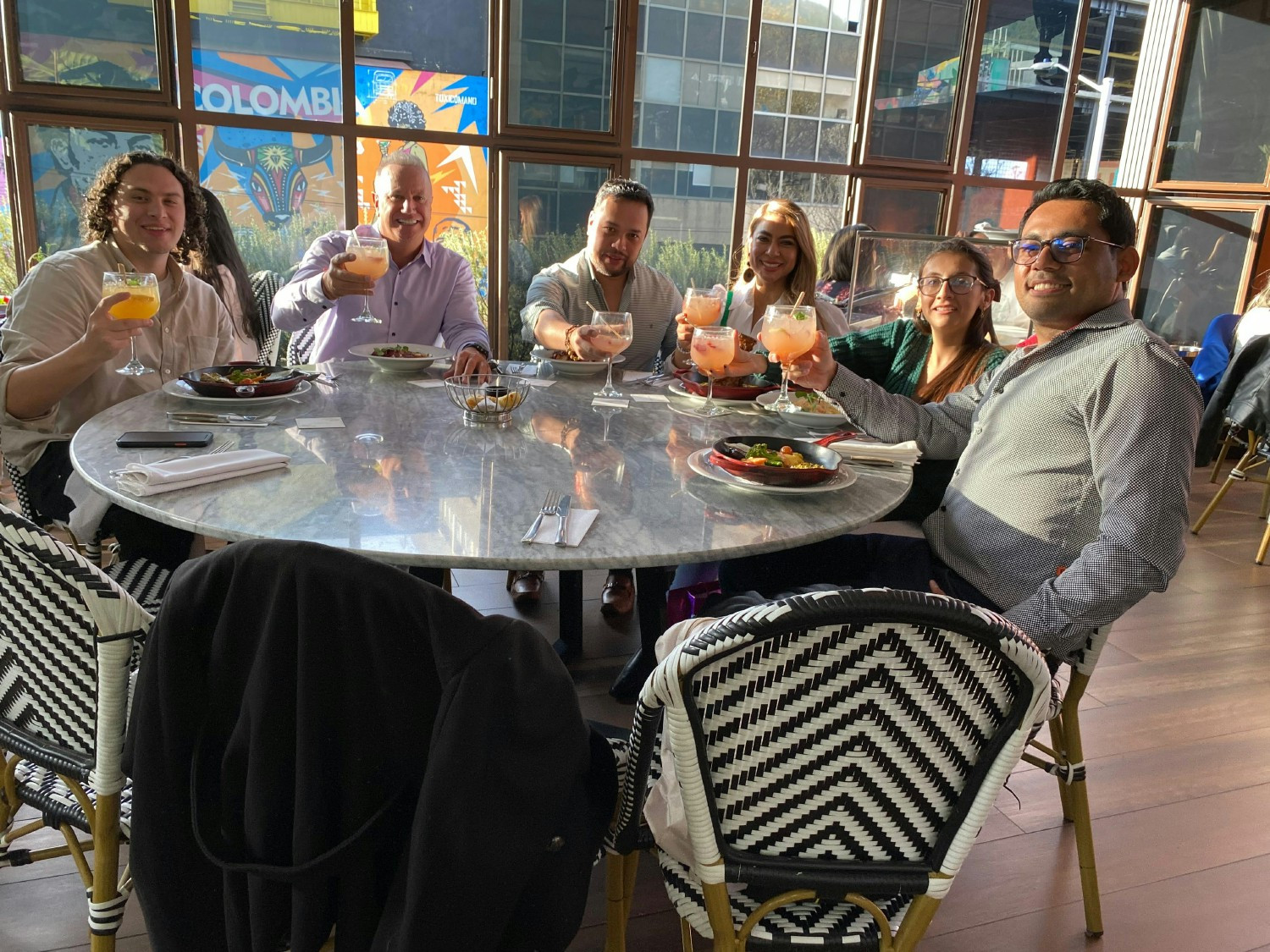 End of year celebration with some team members.