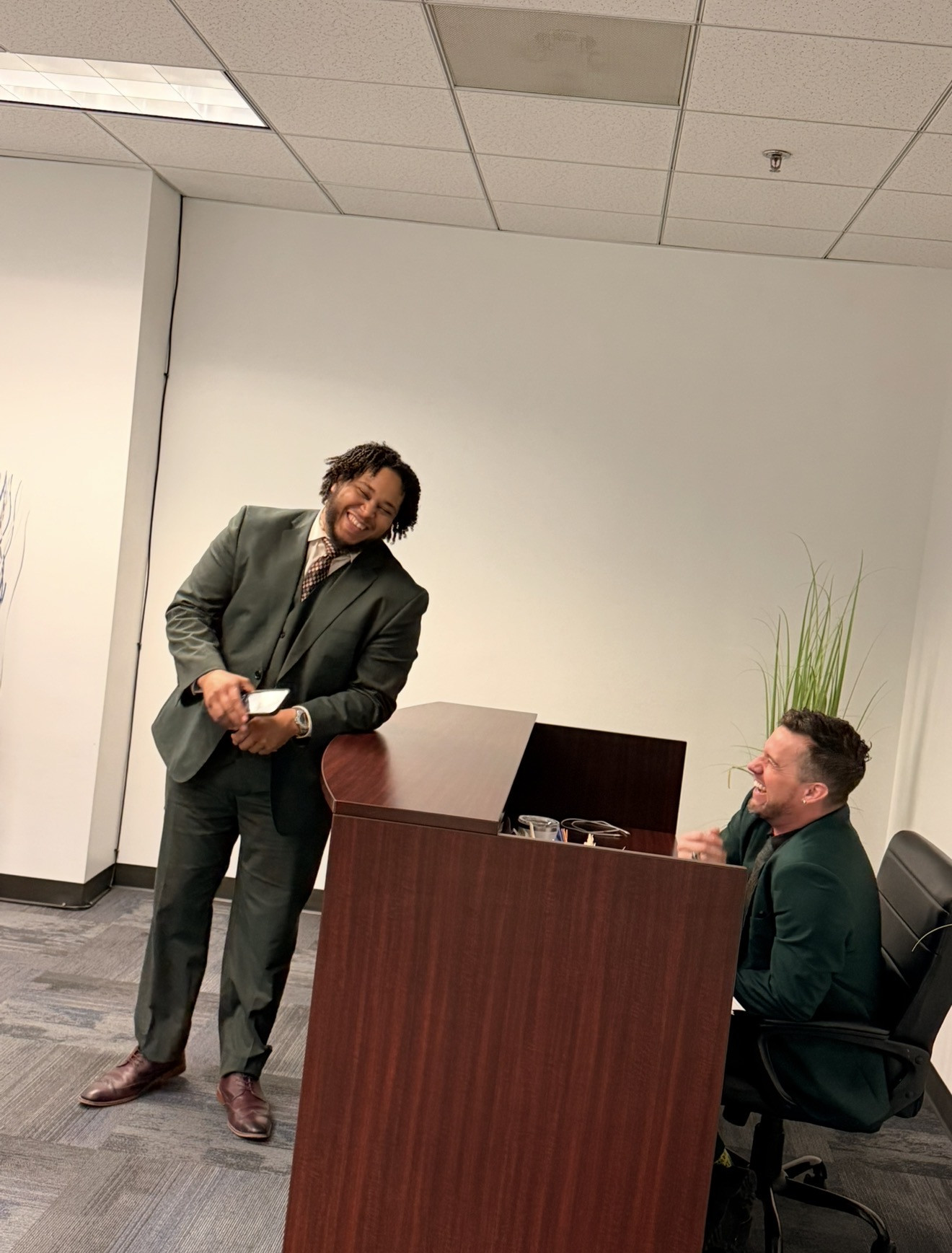 Sometimes office culture looks like teamwork, and sometimes it looks like accidental twinning