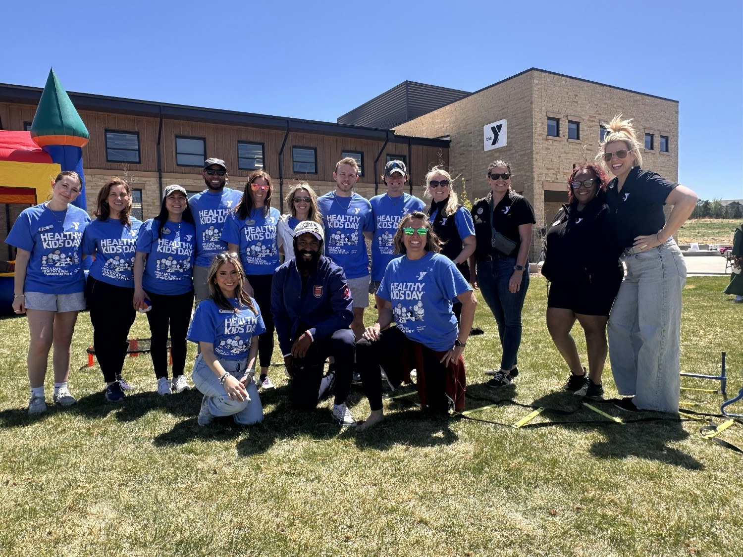 Aurora Y staff show their Y pride while bringing kids and families together for our annual Healthy Kids Day event.
