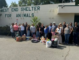 AMC's Southern California leadership teamed up to support West End Animal Shelter with donations for pets in need.