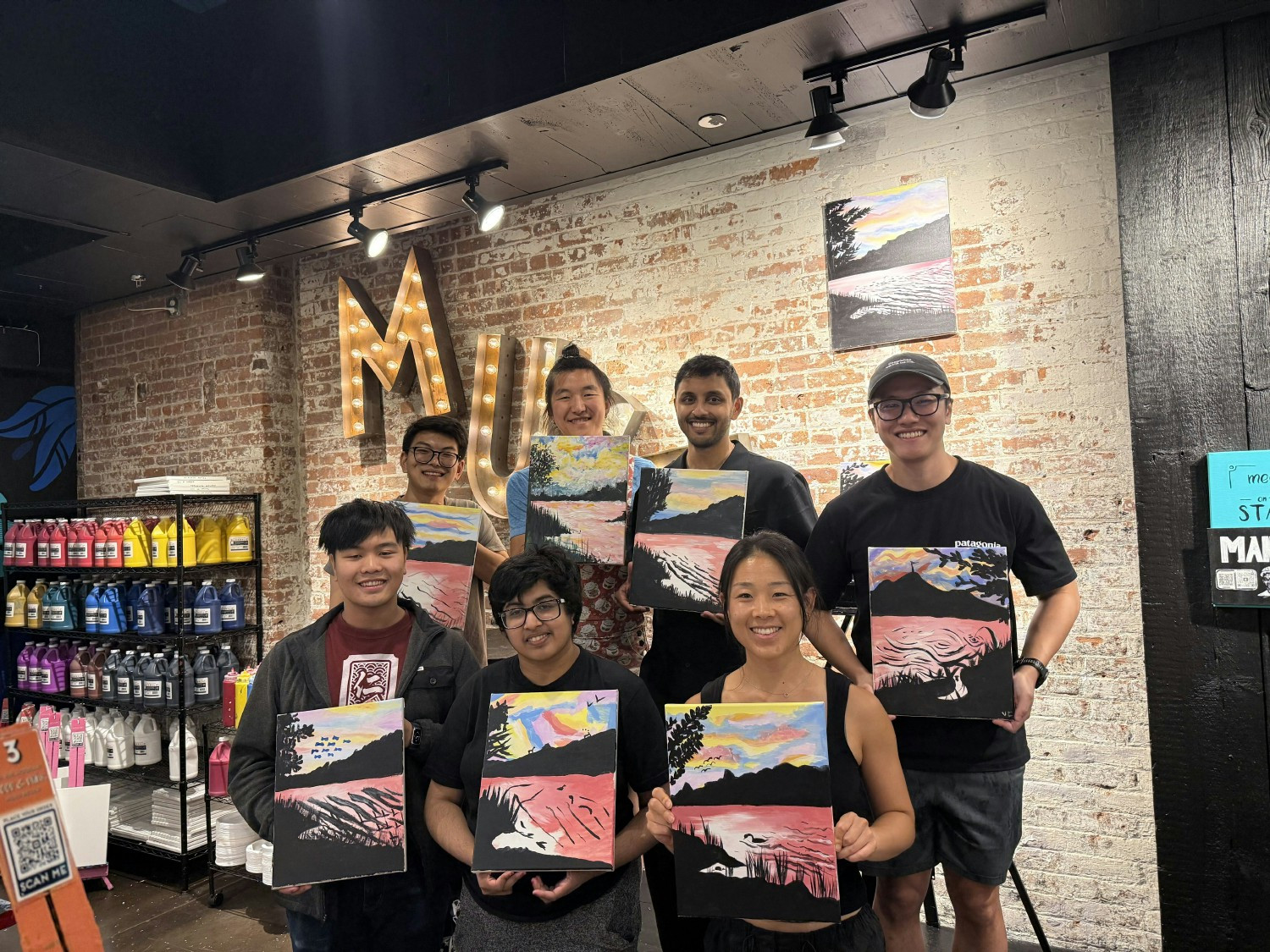 New York Office Team - Paint 'n Sip team building