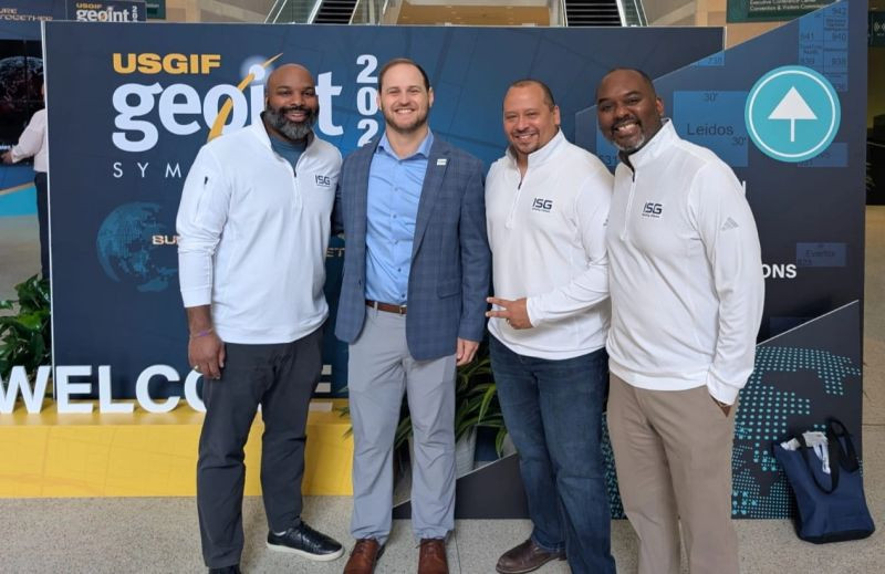 ISG founders and leadership at GEOINT 2025, strengthening partnerships and leading with our values.