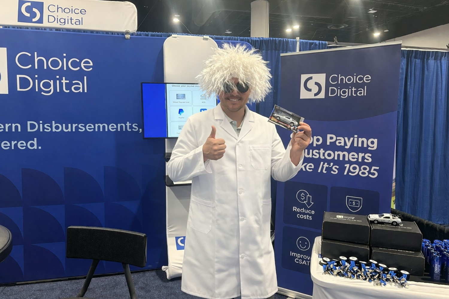 Our sales team gets creative to promote modernized payment solutions at industry conferences.