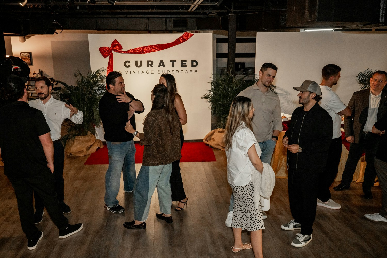Mingling at the Annual End of Year Christmas Party