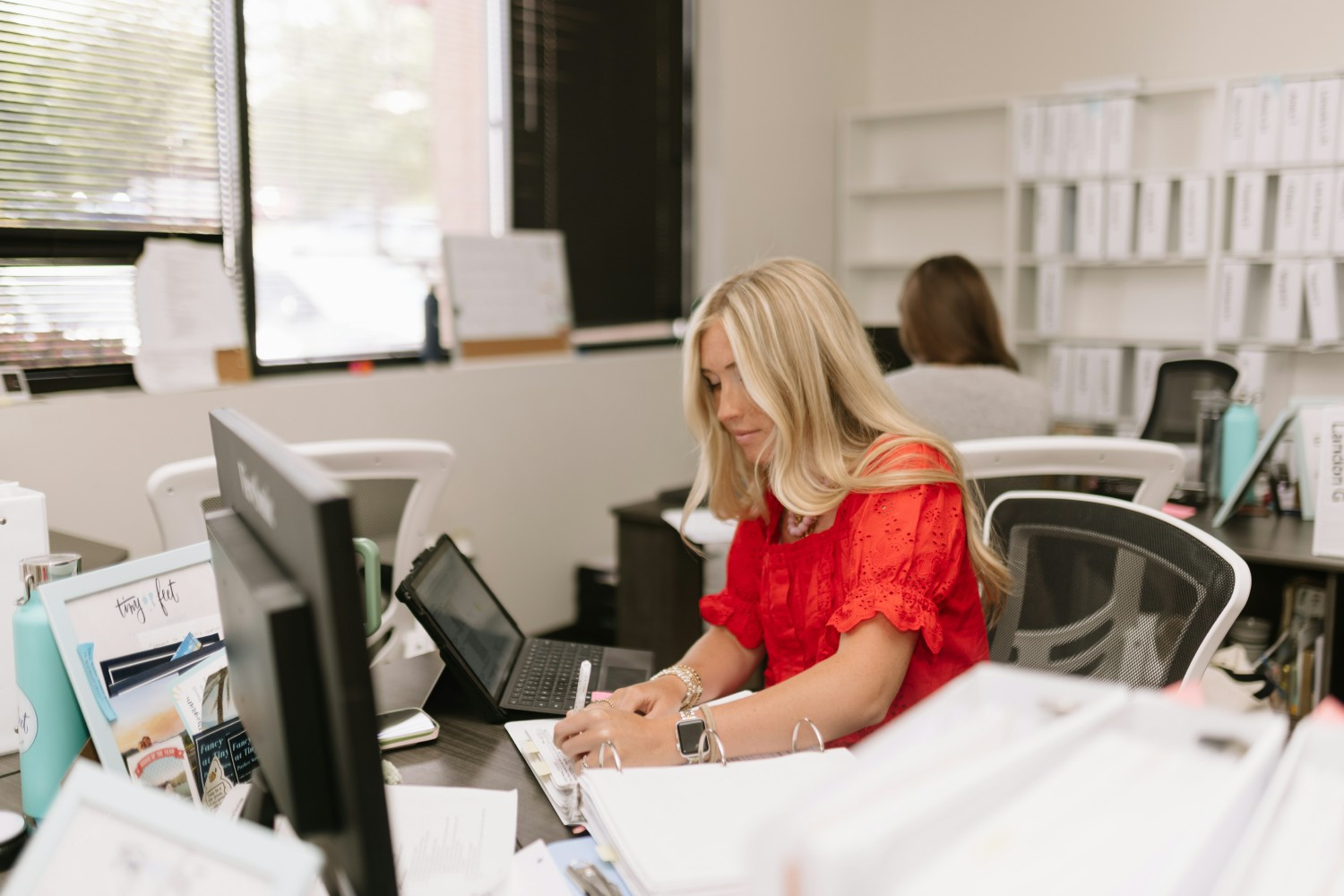 Friday is our office day. We dedicate Fridays to finishing up paperwork and getting ready for the next week.