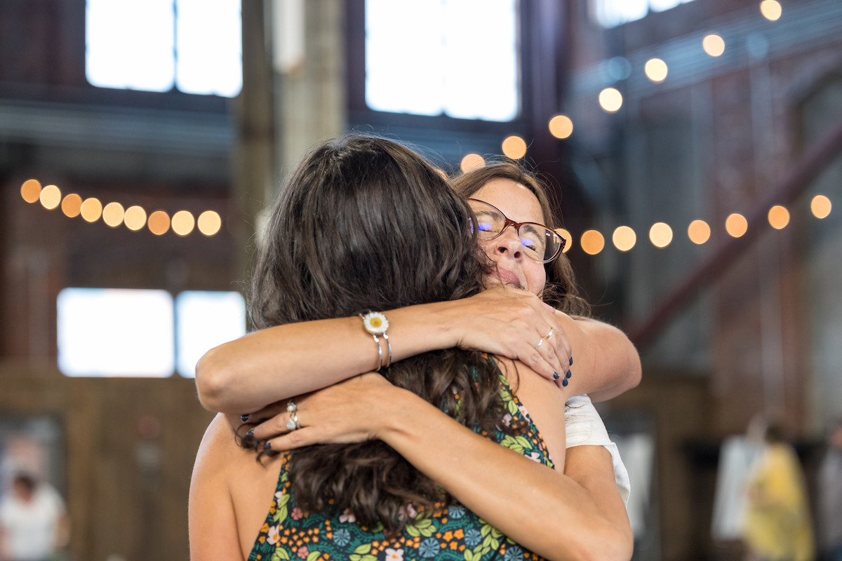 Reconnecting with each other at a Company event. We are truly People Caring for People.
