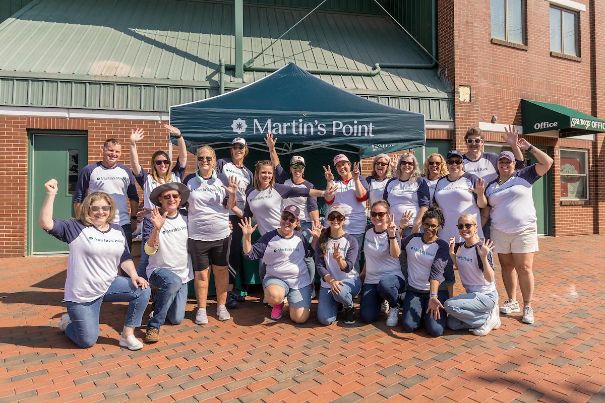 Proud sponsors of Grandparents Day at the Portland Seadogs Baseball game with many employees and family to enjoy. 