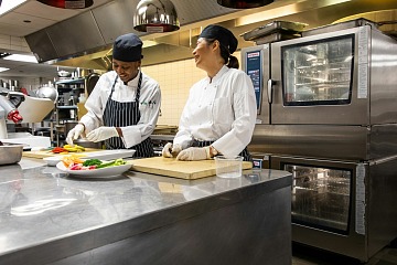 Culinary colleagues prep meals at Park Hyatt Chicago